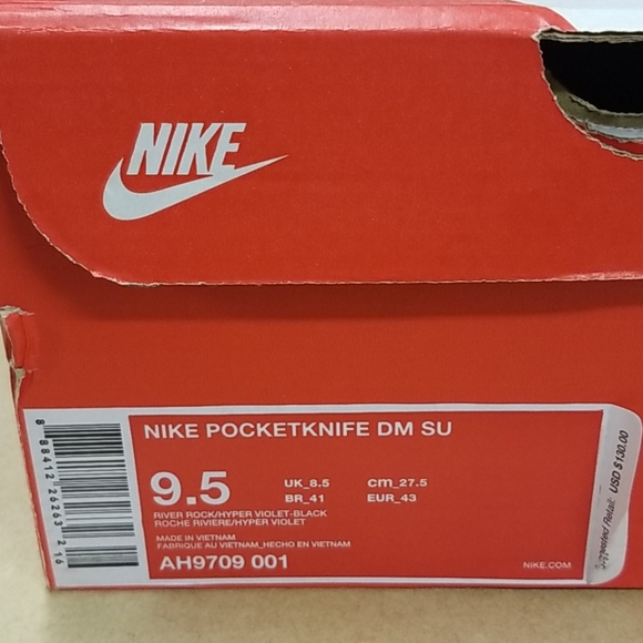 Nike Pocket Knife DM ACG River Rock Black Shoes - Picture 9 of 9